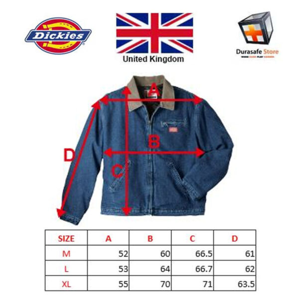 富井Bleach Dyed Trucker Jacket Mサイズ DICKIES 780 Stone Washed Denim Jacket Blue Size M – XL - Durasafe Shop