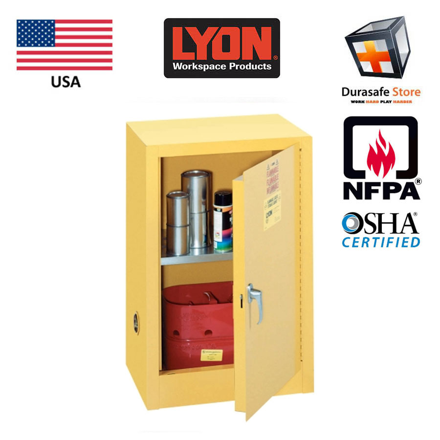 Lyon 5474 Flammable Liquid Storage Cabinet Manual Closing