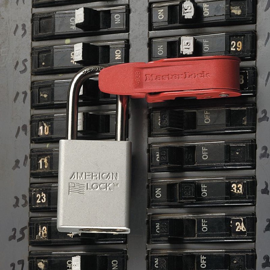 Masterlock 493B Grip Tight Circuit Breaker Lockout for Standard Single ...