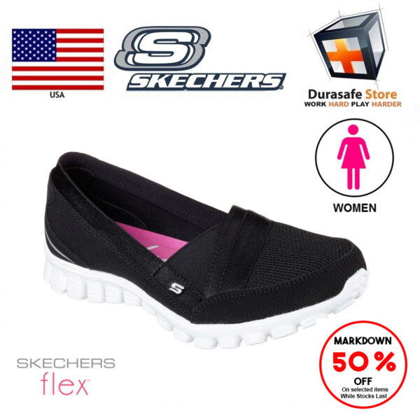 skechers women's quipster black walking shoe