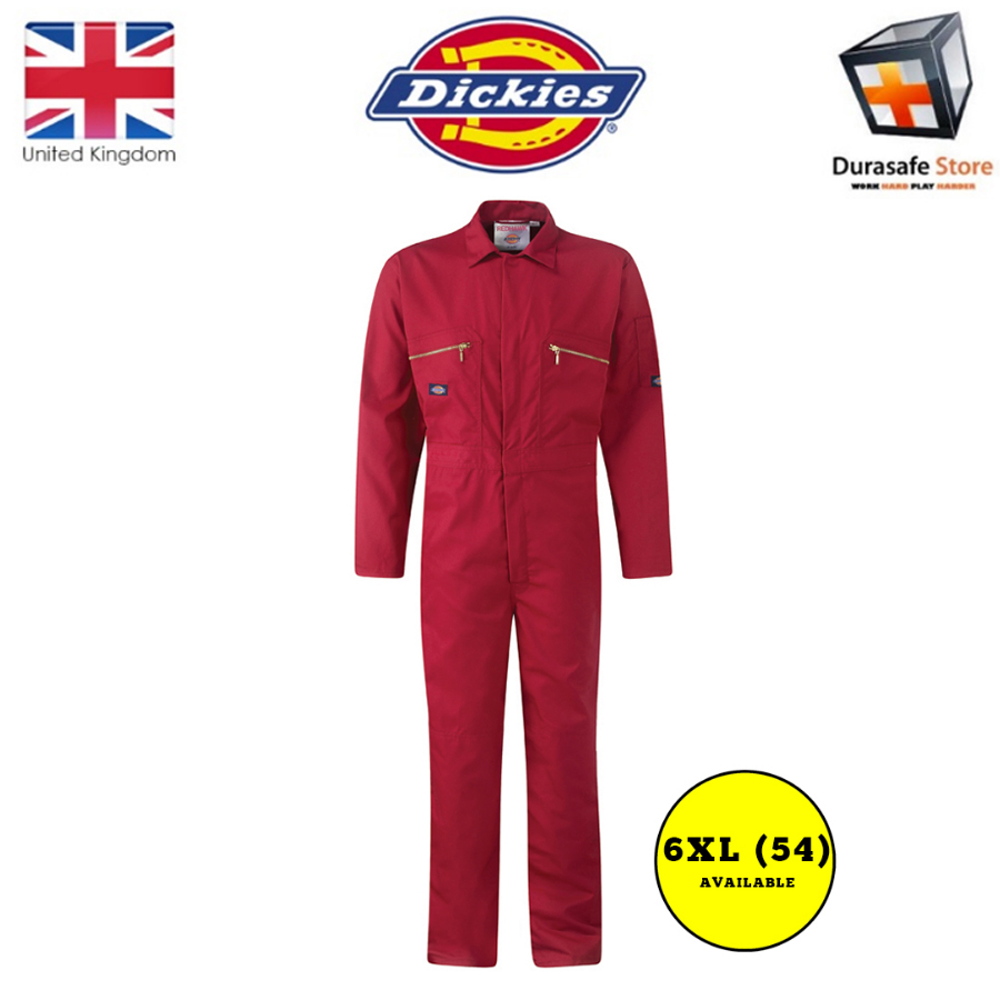 DICKIES WD4839 Redhawk Polyester/Cotton Coverall 7.5 oz, Red, Size 36 ...