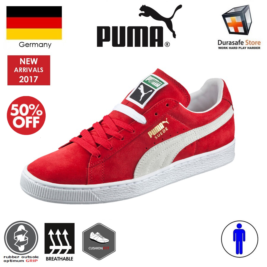 puma suede trainers size 6
