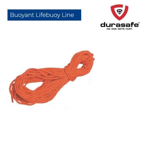 Lifebuoy Line, Non Kinking Standard Size 8 mm dia X 30 meter Orange