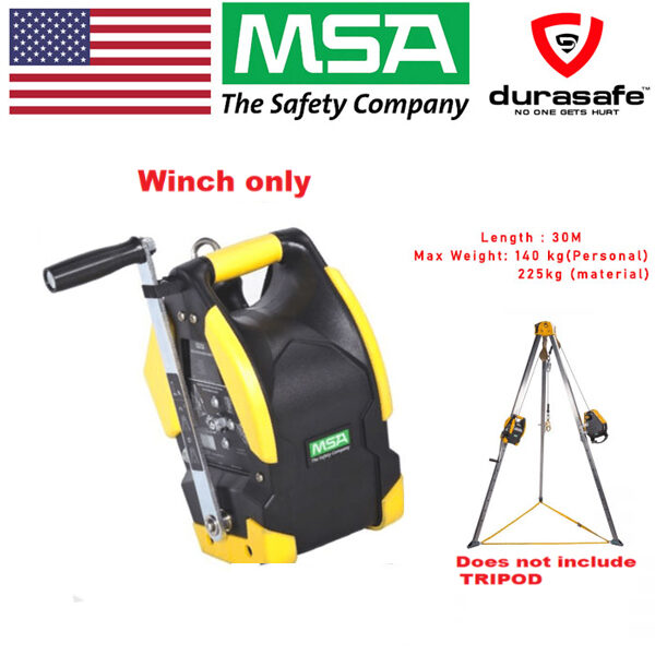 MSA 10154688 MSA Workman Winch 30m, StainlessSteel Cable Durasafe Shop