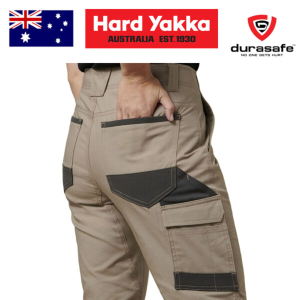 HARD YAKKA G08382 Women Raptor Cuffed Pant Desert, Size 6-18