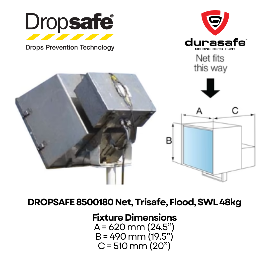 DROPSAFE 8500180 Net, Trisafe, Flood, SWL 48kg (action 1)